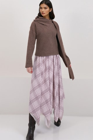 Saia estilo patinadora - Rosa-maquilhagem