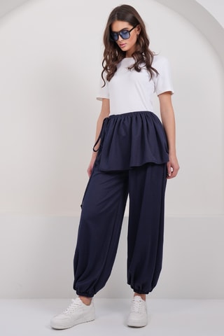 Calças 2 em 1 - Azul-marinho