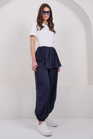 Calças 2 em 1 - Azul-marinho