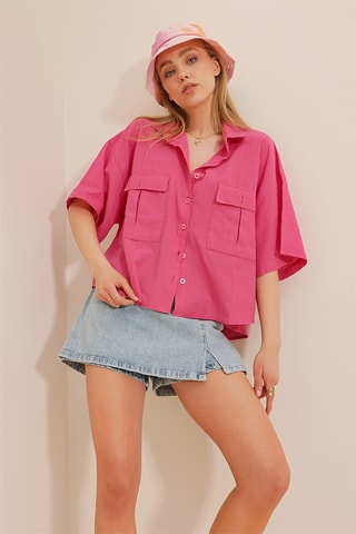 Camisa - Rosa-escuro