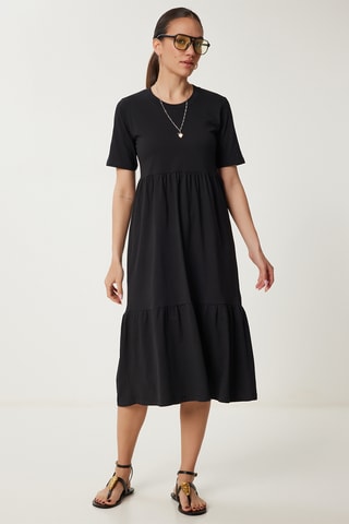 Vestido midi - Preto