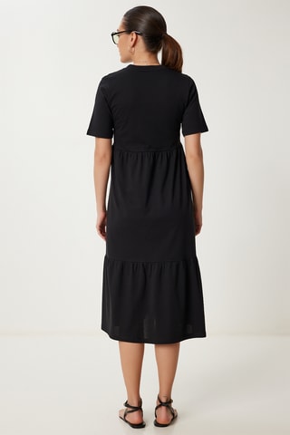 Vestido midi - Preto