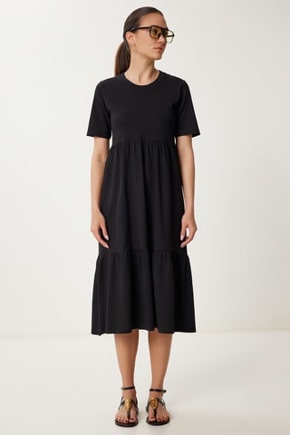 Vestido midi - Preto