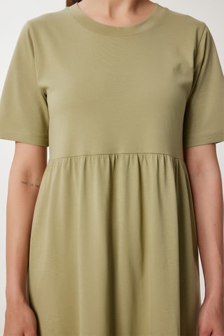 Vestido midi - Caqui