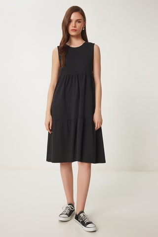 Vestido estilo patinadora - Preto
