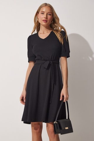 Vestido estilo patinadora - Preto