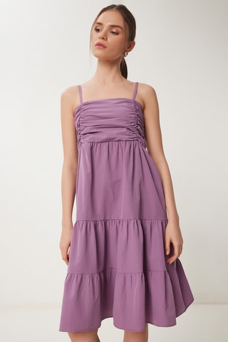 Vestido trapézio - Violeta