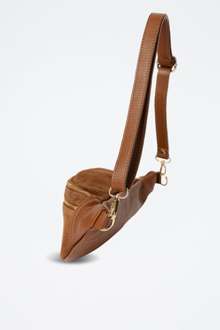 Sac banane en cuir Carola - Marron