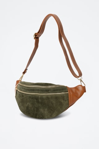 Sac banane en cuir Carola - Vert