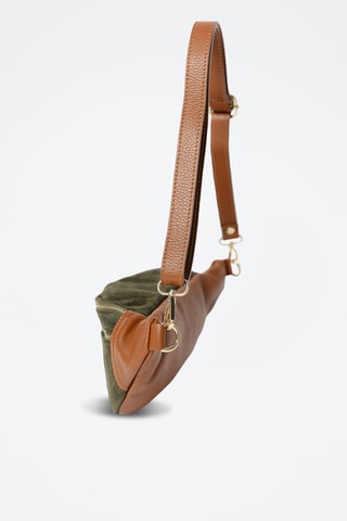 Sac banane en cuir Carola - Vert