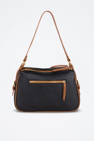 Sac porté épaule en cuir Andreina - Noir