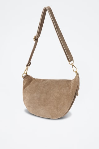 Sac banane en nubuck Iolanda - Taupe