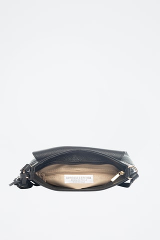 Sac bandoulière en cuir Bagni - Noir