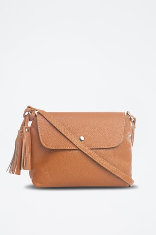 Sac bandoulière en cuir Bagni - Marron