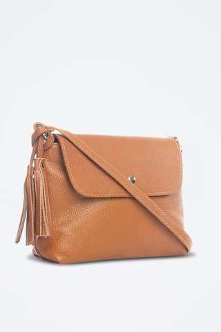 Sac bandoulière en cuir Bagni - Marron