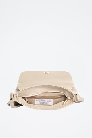 Sac bandoulière en cuir Bagni - Beige