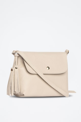 Sac bandoulière en cuir Bagni - Beige