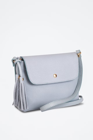 Sac bandoulière en cuir Bagni - Bleu