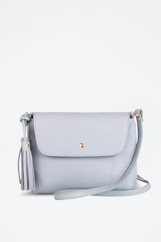 Sac bandoulière en cuir Bagni - Bleu