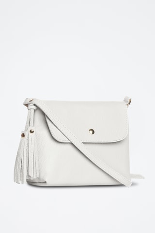 Sac bandoulière en cuir Bagni - Blanc