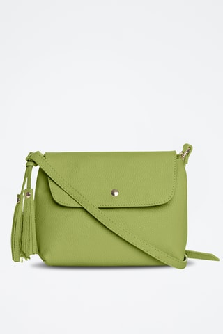 Sac bandoulière en cuir Bagni - Vert