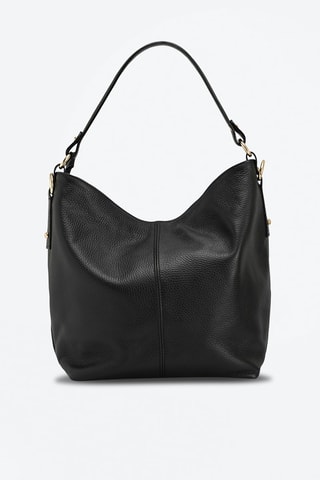 Sac porté épaule en cuir Carrara - Anna Morellini - Noir