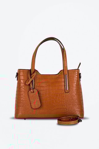 Sac à main en cuir Acco - Marron