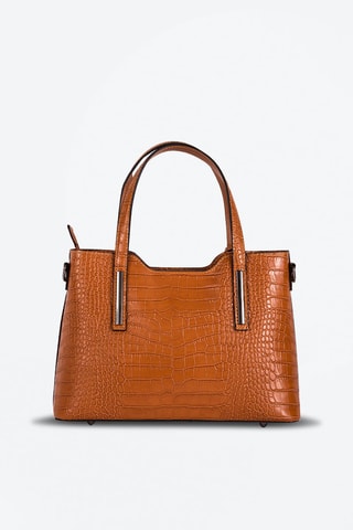 Sac à main en cuir Acco - Marron