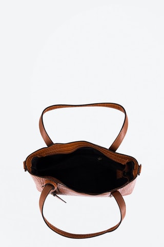 Sac à main en cuir Acco - Marron