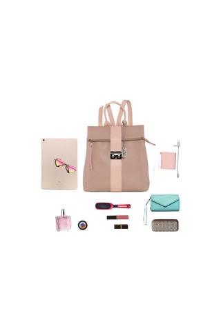 Sac à dos en cuir Azalea - Rose