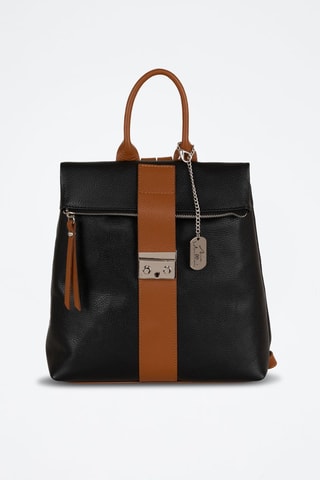 Sac à dos en cuir Azalea - Noir