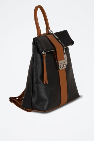 Sac à dos en cuir Azalea - Noir