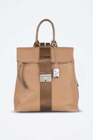 Sac à dos en cuir Azalea - Marron clair