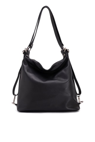 Sac porté épaule en cuir Ylenia - Anna Morellini - Noir