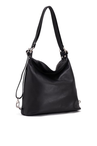 Sac porté épaule en cuir Ylenia - Anna Morellini - Noir