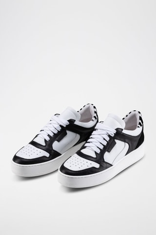 Baskets en cuir Velana - Anna Morellini - Blanc et noir