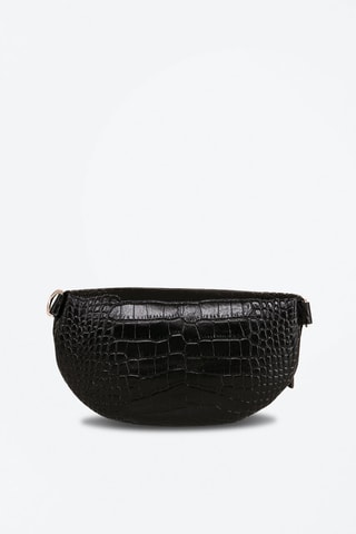 Sac banane en cuir Azzurra - Anna Morellini - Noir