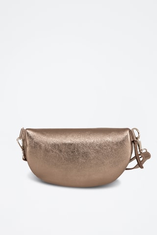 Sac banane en cuir Azzurra - Anna Morellini - Marron