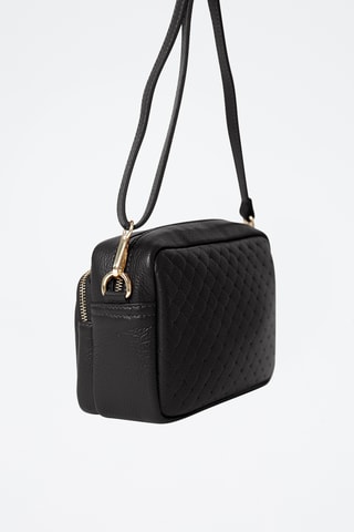 Sac bandoulière en cuir Colomba - Noir