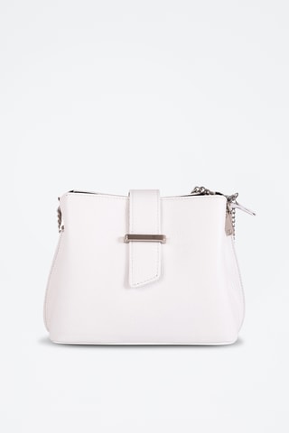 Sac bandoulière en cuir Ciosa - Blanc