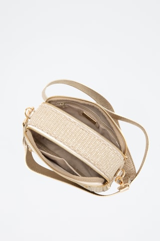 Sac bandoulière en cuir Ilaria - Doré