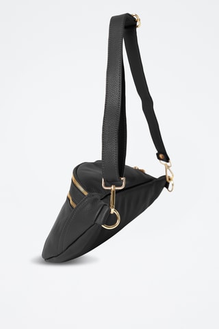 Sac bandoulière en cuir Lorenza - Noir