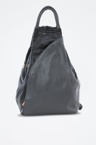 Sac à dos en cuir Novara - Noir