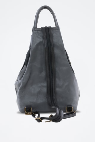 Sac à dos en cuir Novara - Noir