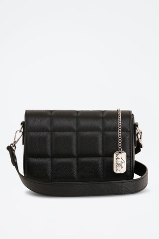 Sac bandoulière en cuir Marzia - Noir