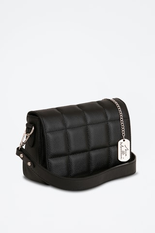 Sac bandoulière en cuir Marzia - Noir