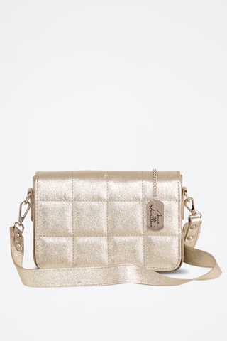 Sac bandoulière en cuir Marzia - Argenté