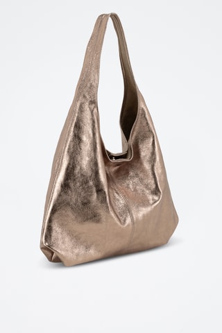 Sac à main en cuir Terracina - Argenté