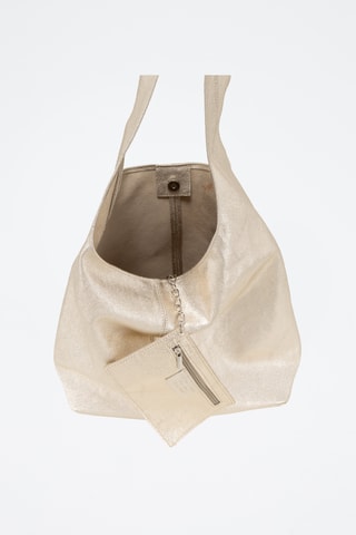 Sac à main en cuir Terracina - Argenté