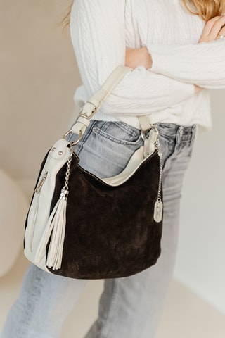 Sac à main en cuir Forena - Marron